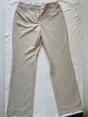 NWT Laura Petites Beige Tummy Control Dress Pants 8